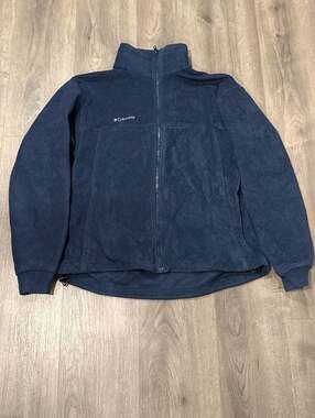 Columbia Navy Blue Full Zip Fleece Jacket